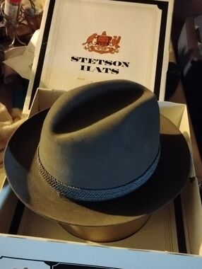 Stetson Key Club Imperial Olive Felt Fedora with Braided Band